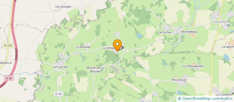localisation de l'entreprise MADAME JANET MATTISON  VAREILLES