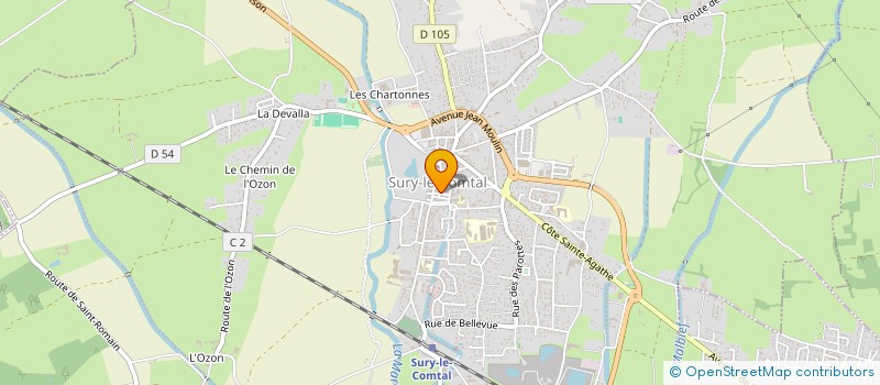 localisation de l'entreprise MADAME JANET TIMOTHEE  SURY-LE-COMTAL