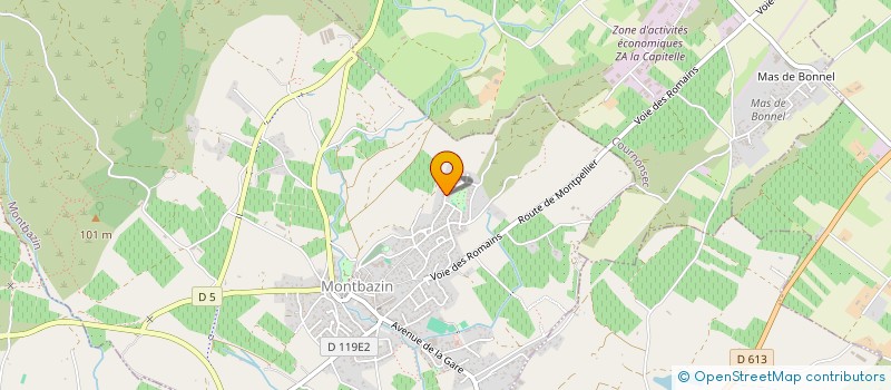 localisation de l'entreprise MADAME JANI ROMERO  MONTBAZIN