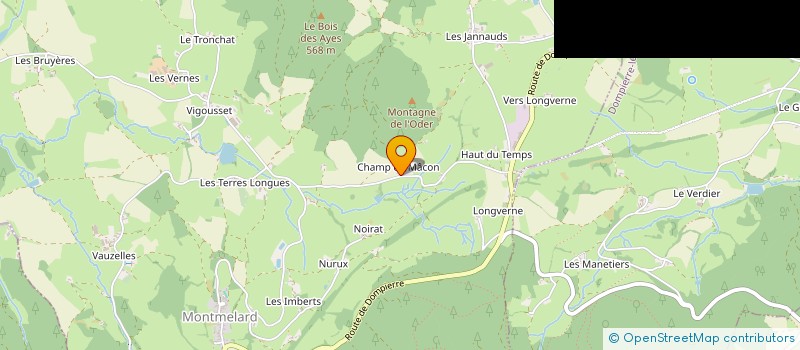 localisation de l'entreprise MADAME JANICE BARNETT  MONTMELARD