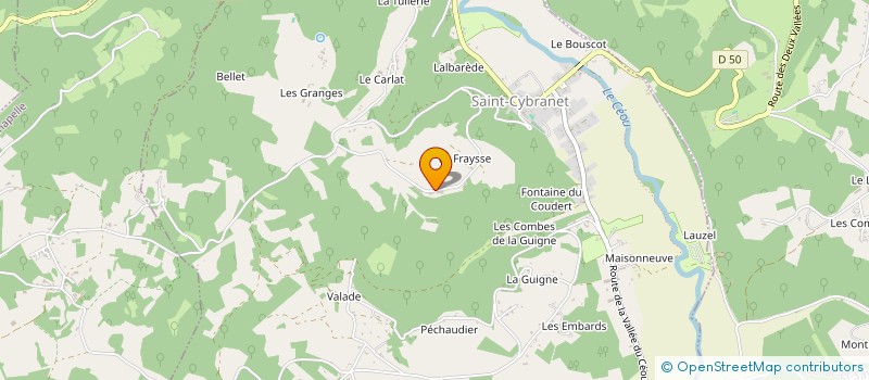 localisation de l'entreprise MADAME JANICE GOODEY  SAINT-CYBRANET