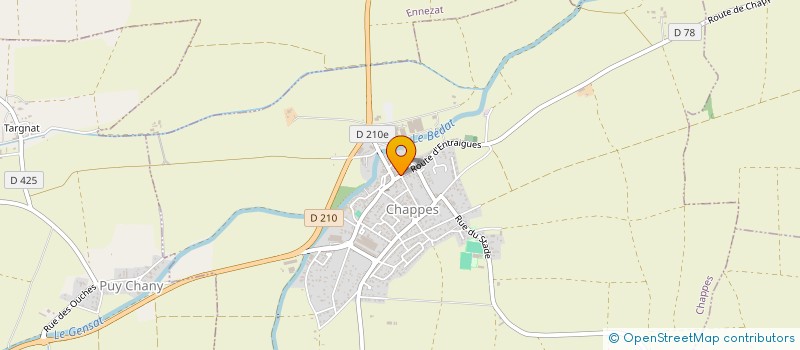 localisation de l'entreprise MADAME JANICE THEBAULT  ENNEZAT