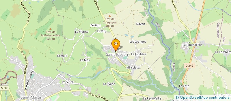 localisation de l'entreprise MADAME JANICK BISSARDON à SAINTE-CROIX-EN-JAREZ