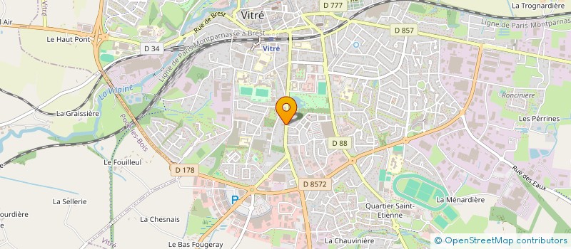 localisation de l'entreprise MADAME JANICK DOUARD  VITRE