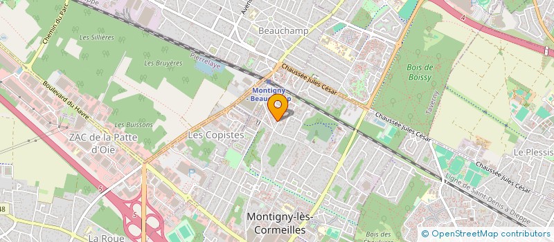 localisation de l'entreprise MADAME JANICK LABET  MONTIGNY-LES-CORMEILLES