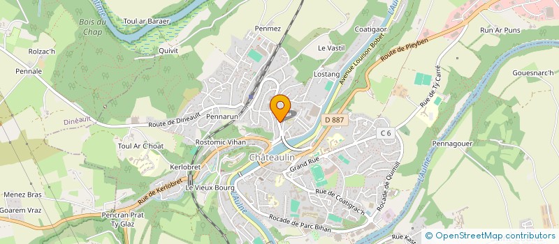 localisation de l'entreprise MADAME JANICK LE DANTEC à CHATEAULIN