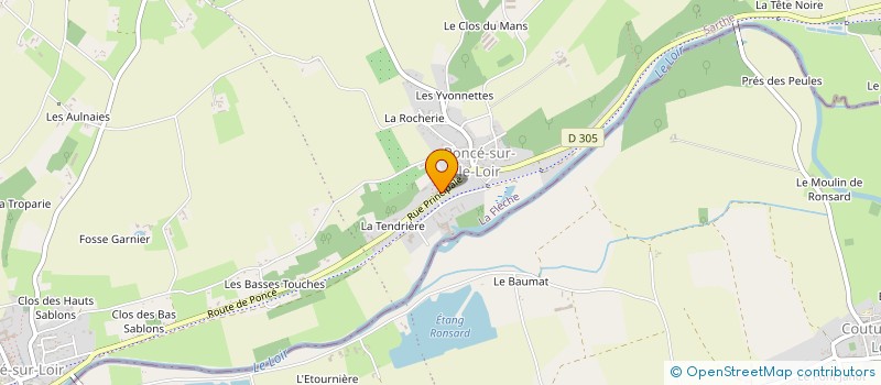 localisation de l'entreprise MADAME JANICK PASQUIER à LOIR EN VALLEE