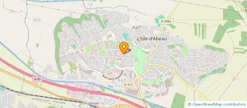 localisation de l'entreprise MADAME JANICK QUATREHOMME  L'ISLE-D'ABEAU