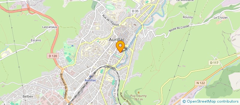 localisation de l'entreprise MADAME JANIE BOISSERY à AURILLAC