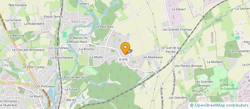 localisation de l'entreprise MADAME JANIE DORIS  METTRAY