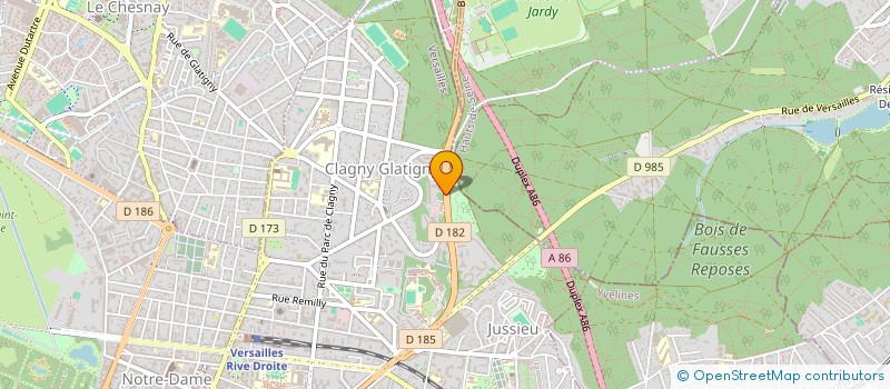 localisation de l'entreprise MADAME JANIE DURAND à VERSAILLES
