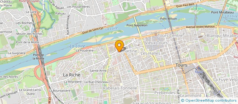 localisation de l'entreprise MADAME JANIE MARTINEAU à TOURS