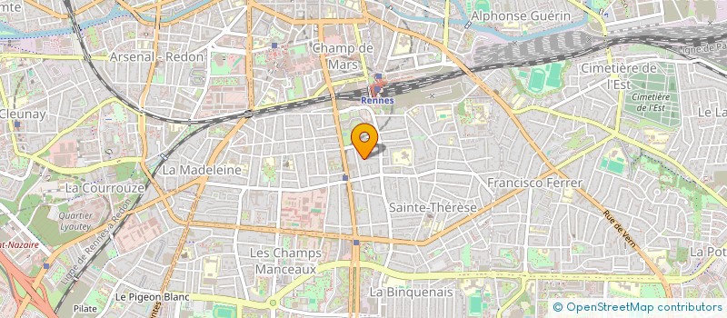 localisation de l'entreprise MADAME JANIK PASQUET à RENNES