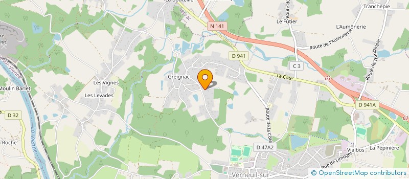 localisation de l'entreprise MADAME JANILA BERABAH à VERNEUIL-SUR-VIENNE