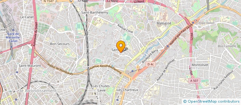 localisation de l'entreprise MADAME JANINA CHETTY  MARSEILLE