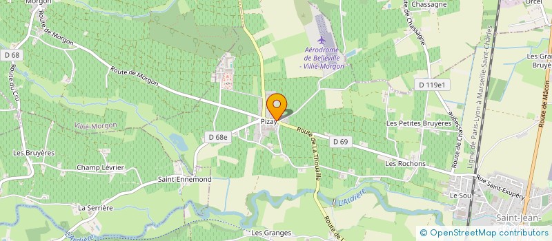 localisation de l'entreprise MADAME JANINA OCHEDZANA  BELLEVILLE-EN-BEAUJOLAIS