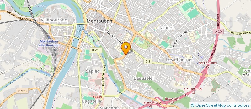 localisation de l'entreprise MADAME JANINE BARTHE  MONTAUBAN