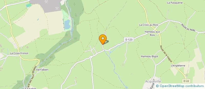 localisation de l'entreprise MADAME JANINE BAUDIN  LA HAGUE