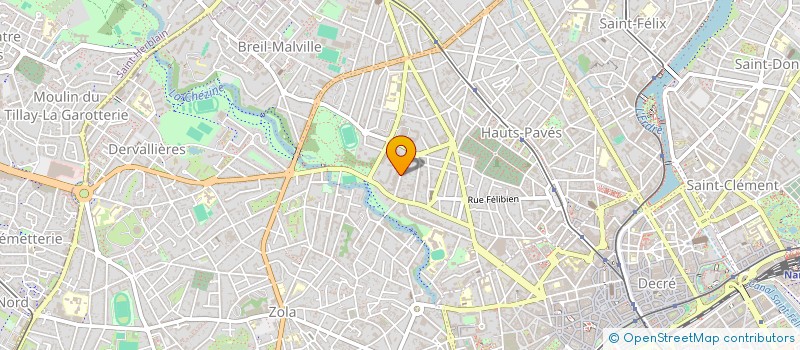 localisation de l'entreprise MADAME JANINE BAUDONNAT  NANTES