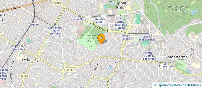 localisation de l'entreprise MADAME JANINE BERTHIER à CLICHY-SOUS-BOIS