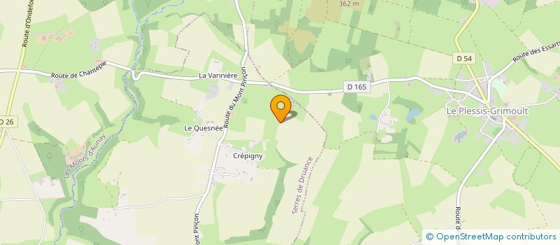 localisation de l'entreprise MADAME JANINE BERTRAND  TERRES DE DRUANCE