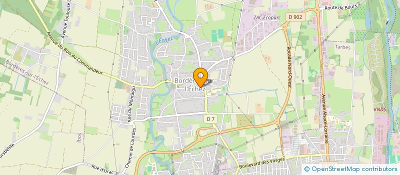 localisation de l'entreprise MADAME JANINE BIRADES  BORDERES-SUR-L'ECHEZ