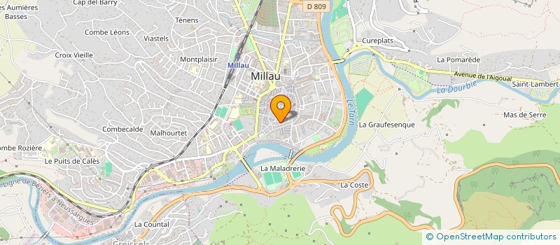 localisation de l'entreprise MADAME JANINE BONNEFOUS  MILLAU