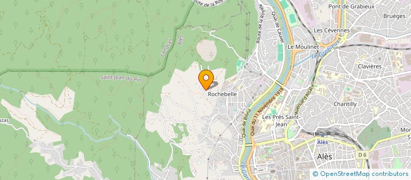 localisation de l'entreprise MADAME JANINE BRES  ALES