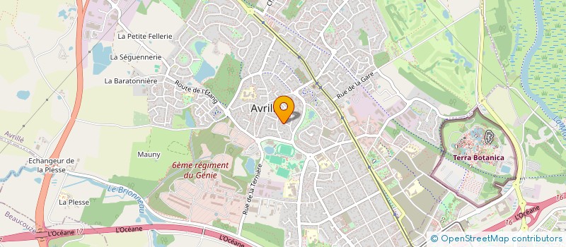 localisation de l'entreprise MADAME JANINE BUIRETTE DE VERRIERES  AVRILLE