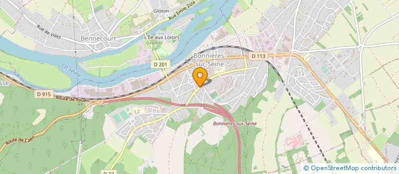 localisation de l'entreprise MADAME JANINE CAILLET  BONNIERES-SUR-SEINE