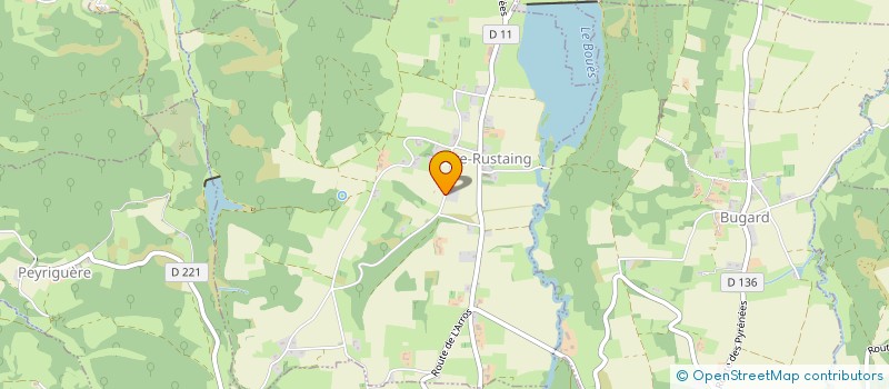 localisation de l'entreprise MADAME JANINE CAZABAT  SERE-RUSTAING