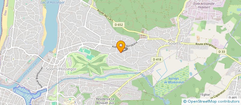 localisation de l'entreprise MADAME JANINE CERIZAY  SOORTS-HOSSEGOR