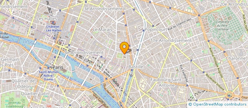 localisation de l'entreprise MADAME JANINE CHABRILLANGE à PARIS