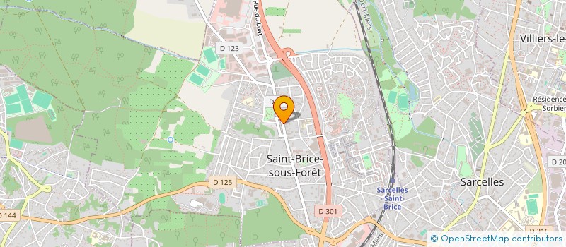 localisation de l'entreprise MADAME JANINE DARTY  SAINT-BRICE-SOUS-FORET