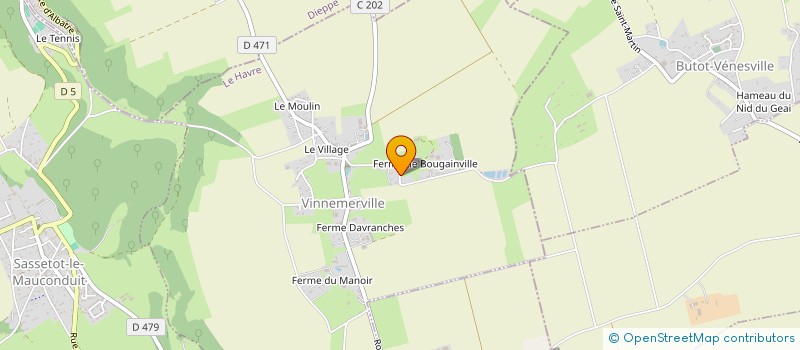 localisation de l'entreprise MADAME JANINE DAVID  SASSETOT-LE-MAUCONDUIT