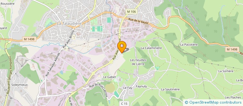 localisation de l'entreprise MADAME JANINE DEDINGER à LA TALAUDIERE