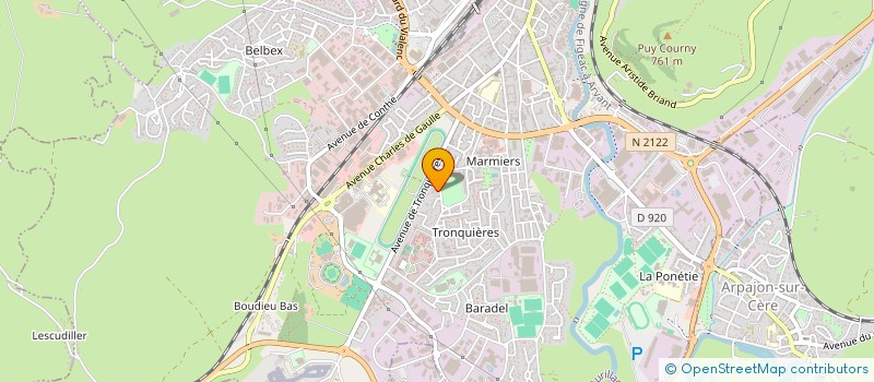 localisation de l'entreprise MADAME JANINE DELRIEU à AURILLAC
