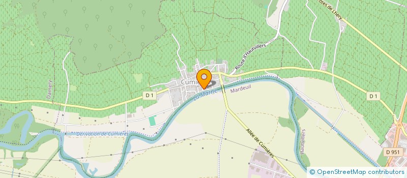 localisation de l'entreprise MADAME JANINE DOULET  CUMIERES