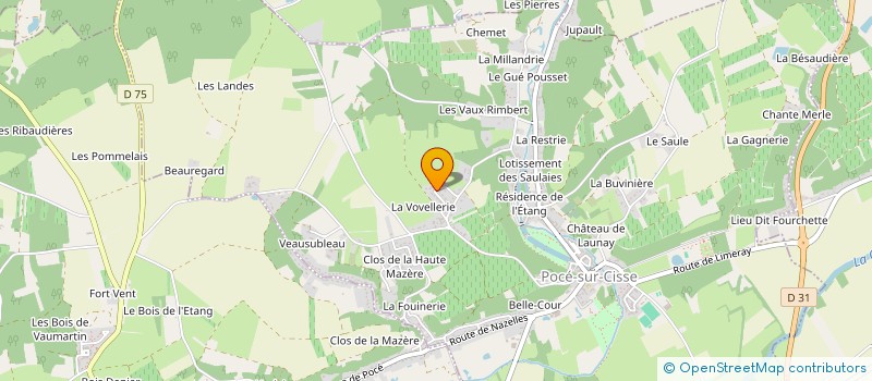 localisation de l'entreprise MADAME JANINE DUCHESNE  POCE-SUR-CISSE