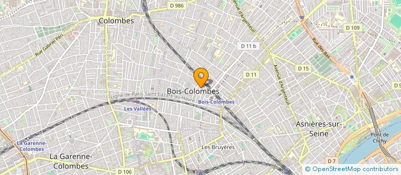 localisation de l'entreprise MADAME JANINE ERKELBOUT à BOIS-COLOMBES