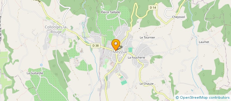 localisation de l'entreprise MADAME JANINE ESCURE  MEYSSAC