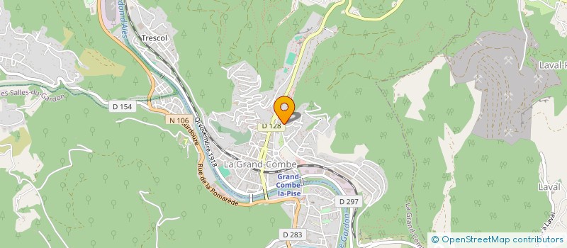 localisation de l'entreprise MADAME JANINE FESQUET  LA GRAND-COMBE