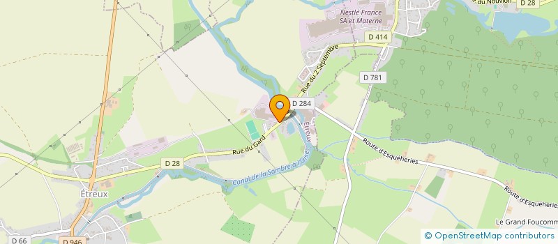 localisation de l'entreprise MADAME JANINE FILLION à ETREUX