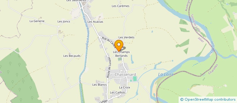 localisation de l'entreprise MADAME JANINE FOMMERAND  CHASSENARD