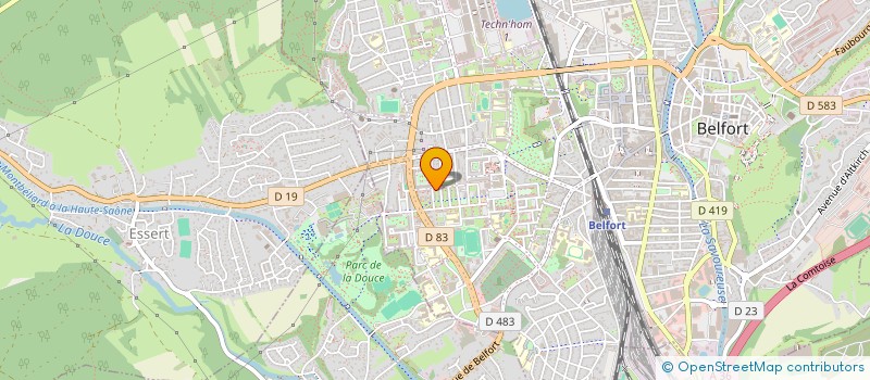 localisation de l'entreprise MADAME JANINE GALJAC  BELFORT