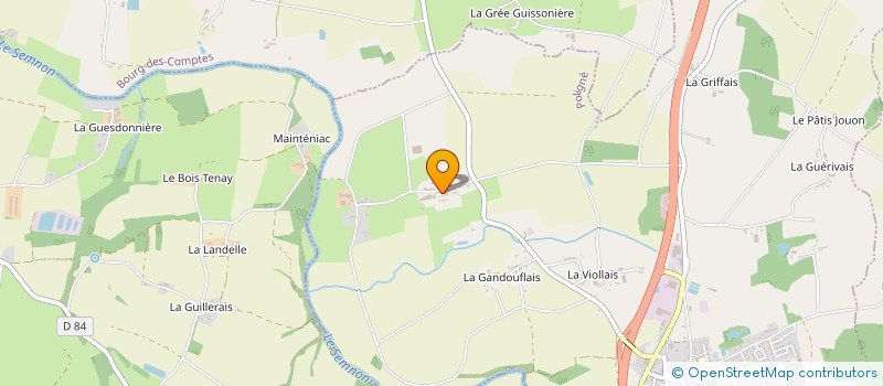 localisation de l'entreprise MADAME JANINE GINGUENE  POLIGNE