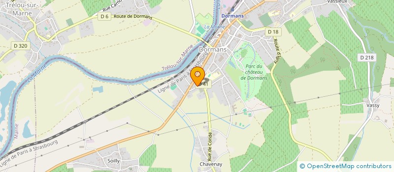 localisation de l'entreprise MADAME JANINE GLAVIER  DORMANS