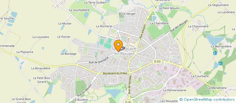 localisation de l'entreprise MADAME JANINE GODARD à SEVREMOINE