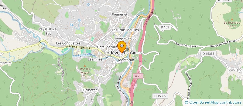 localisation de l'entreprise MADAME JANINE GONCALVES  LODEVE