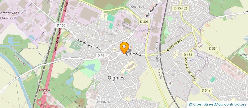 localisation de l'entreprise MADAME JANINE HALLIEZ à OIGNIES